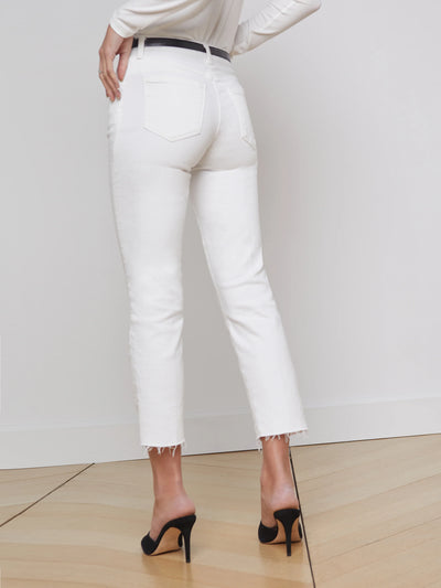 Sada Cropped Jeans In Blanc