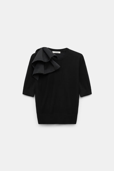 Chic Merino II Pullover in Pure Black