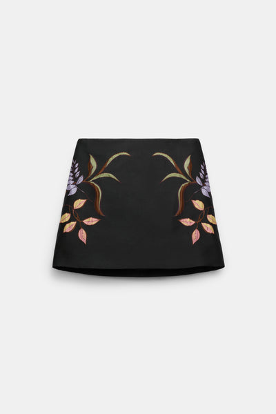 Soft Petal Skirt Pure Black