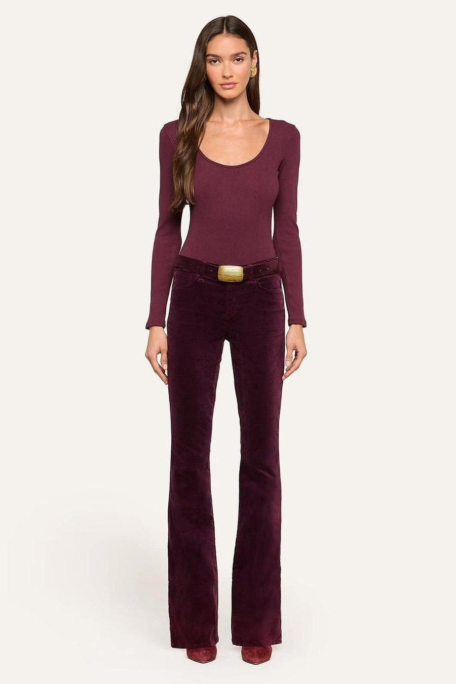 Stevie Velvet Jean Deep Sangria