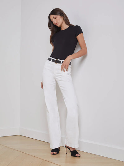 Clayton Wide-Leg Jean In Blanc