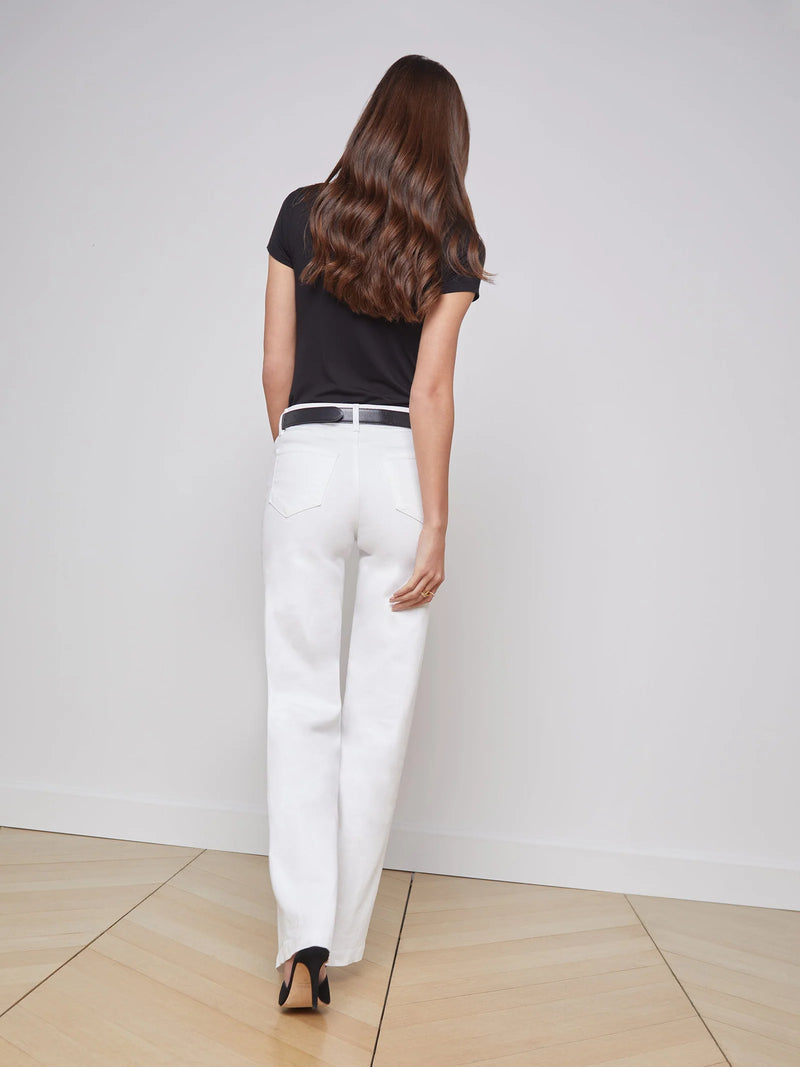 Clayton Wide-Leg Jean In Blanc