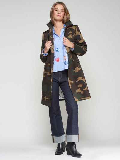 Camouflage Trench Coat