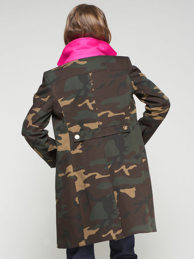 Camouflage Trench Coat