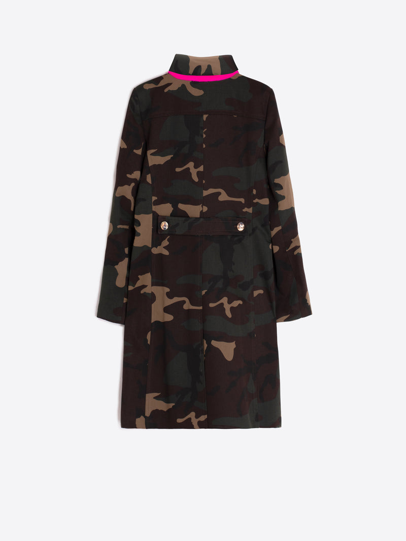 Camouflage Trench Coat