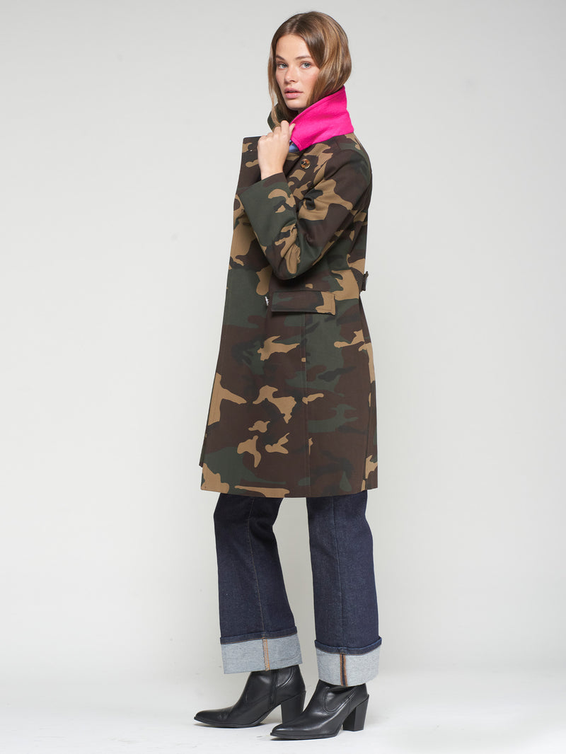 Camouflage Trench Coat