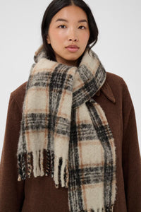 ChalenaPW Scarf Oatmeal Check