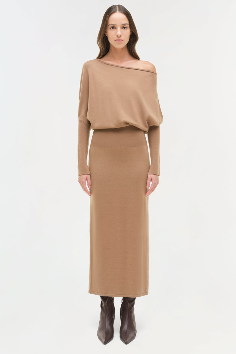 Janese Dress in Camel