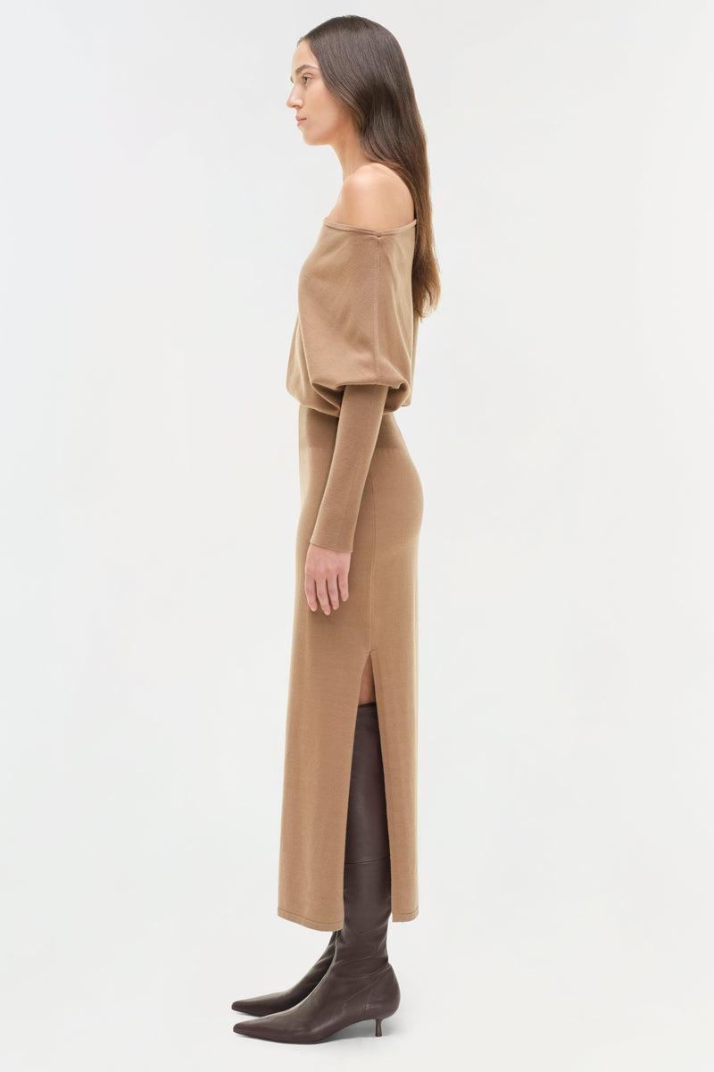Janese Dress in Camel
