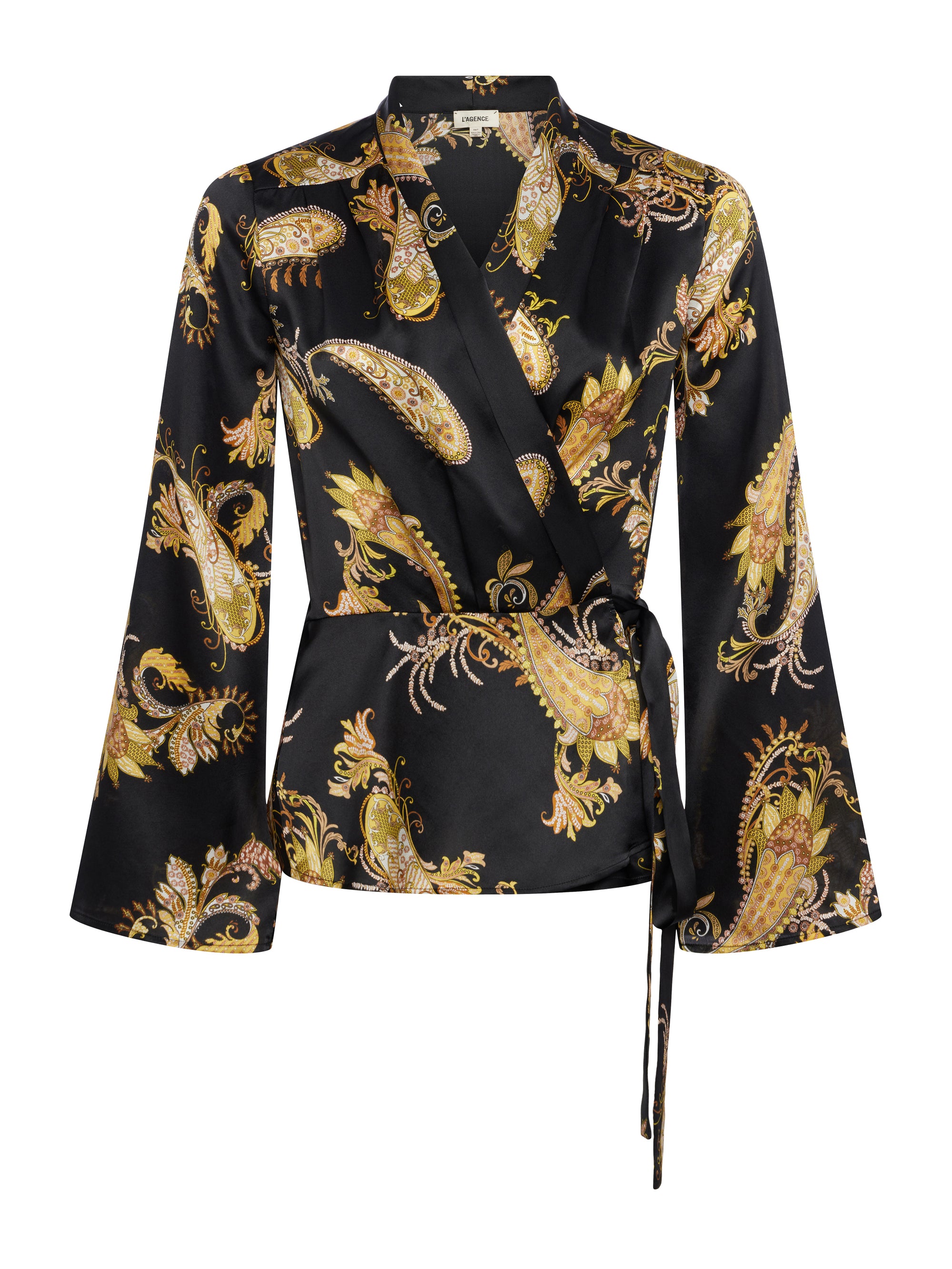 Olive Wrap Blouse by L'agence