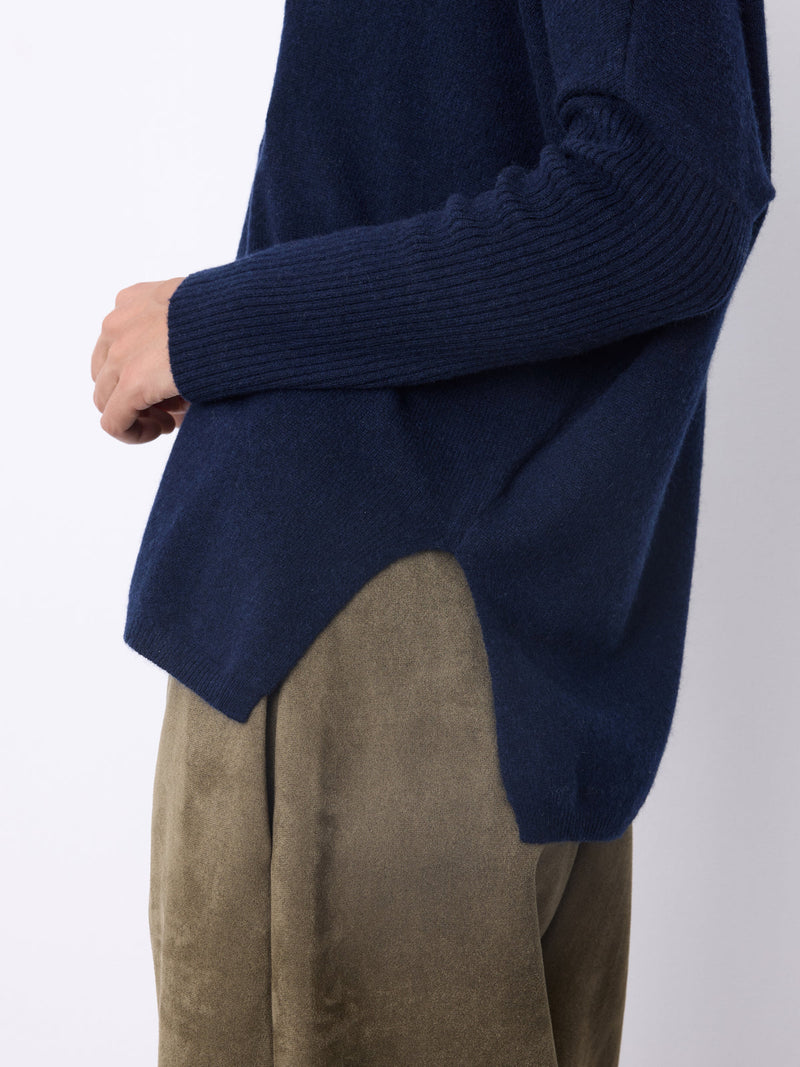 Hannah Cashmere Poncho Jumper Navy