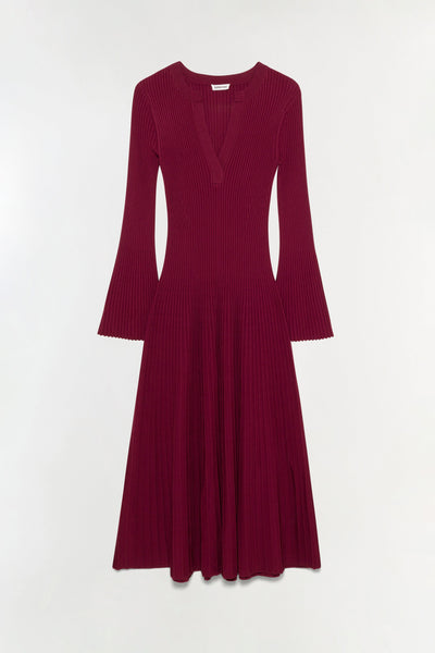 Genna Dress in Cranberry
