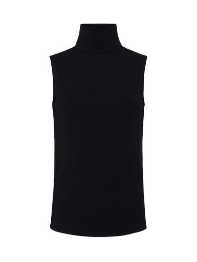 Ceci Sleeveless Turtleneck Black