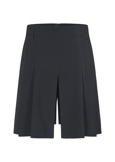 Skort with Pleats Black