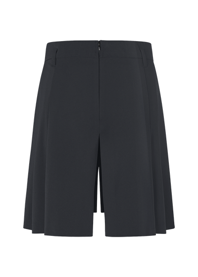 Skort with Pleats Black