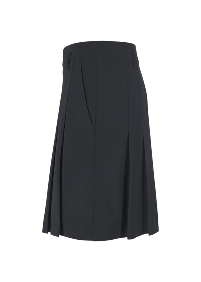Skort with Pleats Black