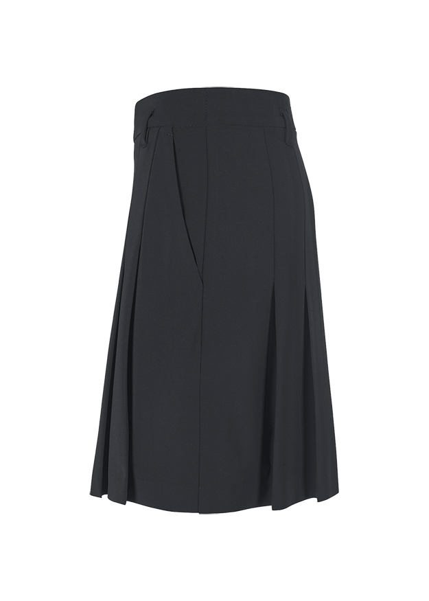 Skort with Pleats Black