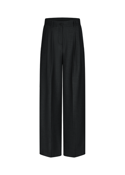 Wide Fit Suit Trousers Black