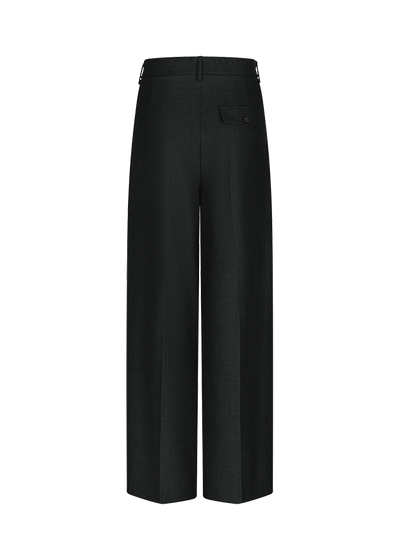 Wide Fit Suit Trousers Black