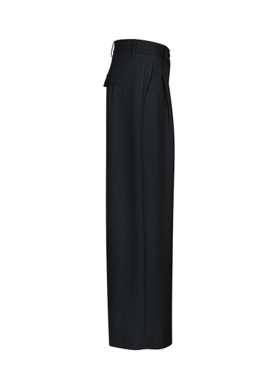 Wide Fit Suit Trousers Black