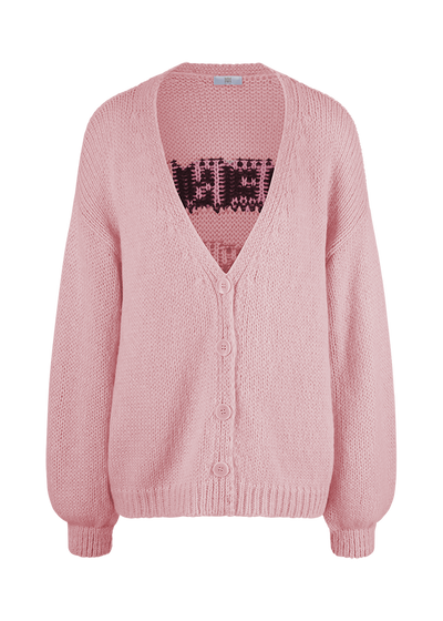 Cardigan with Cherry Pattern Sakura Patterned