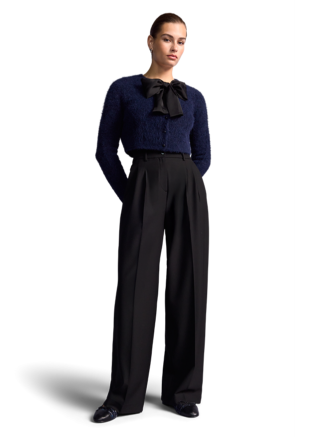 Wide Fit Suit Trousers Black