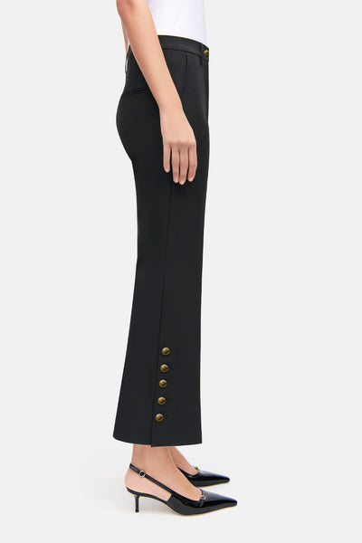 France Statement Slit Pant Black