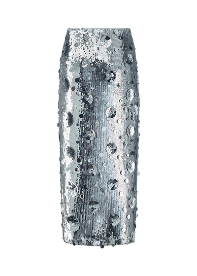 Maxi Skirt With Sequins Moon