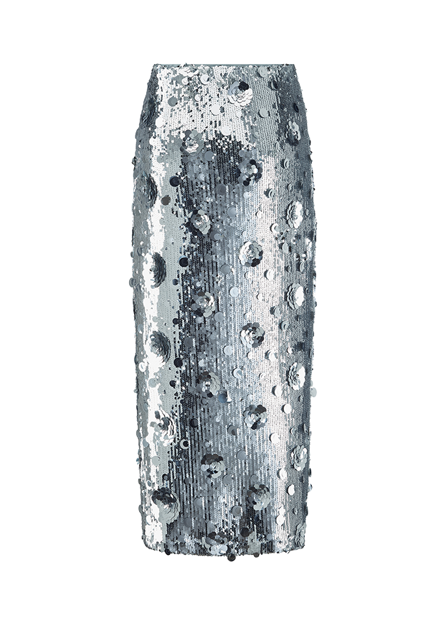 Maxi Skirt With Sequins Moon