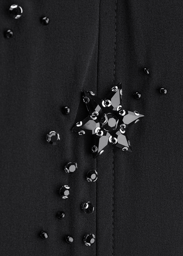 Corset With Pearl Details Black