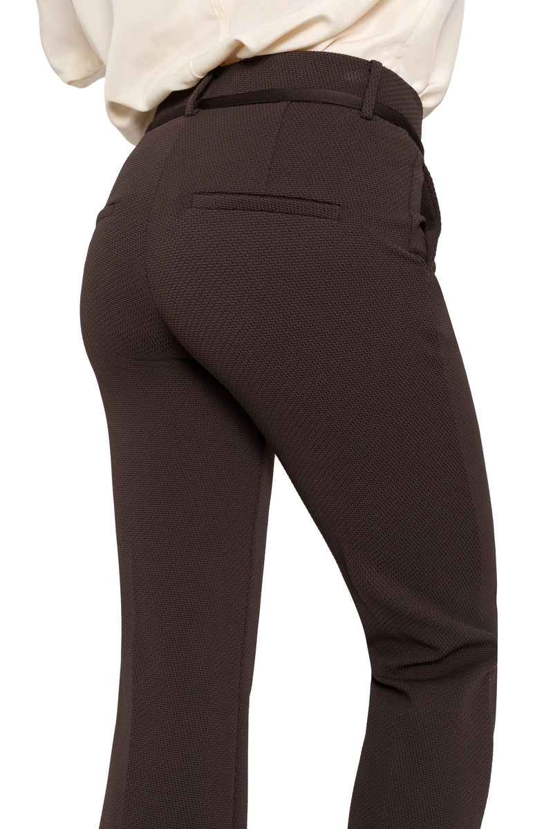 Francoise Cropped Pant Espresso Powder