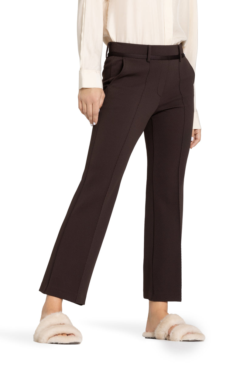 Francoise Cropped Pant Espresso Powder