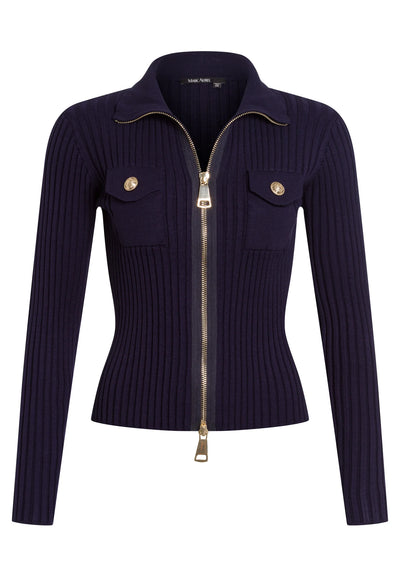 Cardigan With Pockets Navy