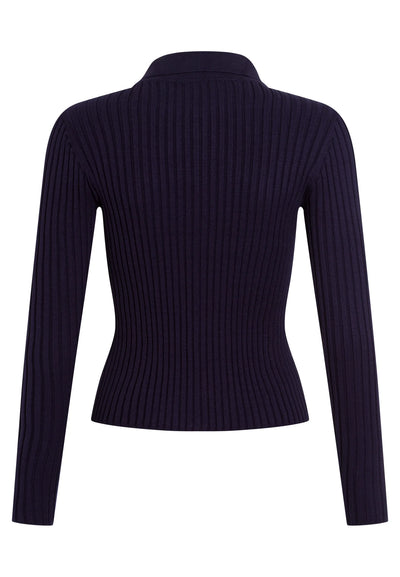 Cardigan With Pockets Navy