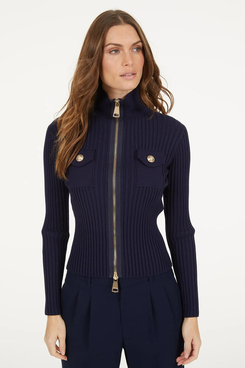 Cardigan With Pockets Navy