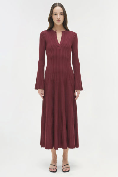Genna Dress in Cranberry