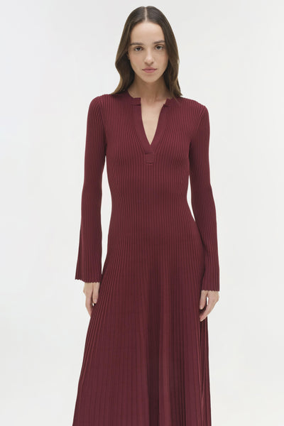 Genna Dress in Cranberry