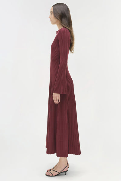 Genna Dress in Cranberry