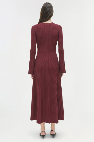 Genna Dress in Cranberry