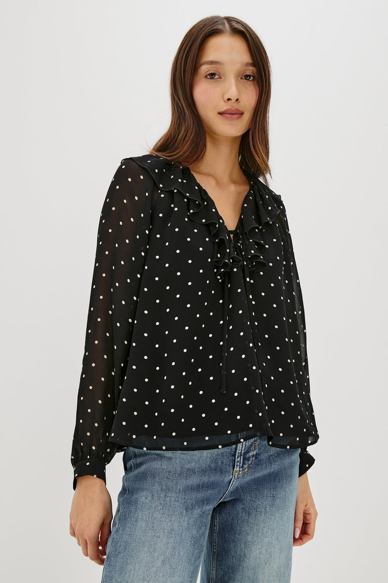 Honora Top Polka Dots