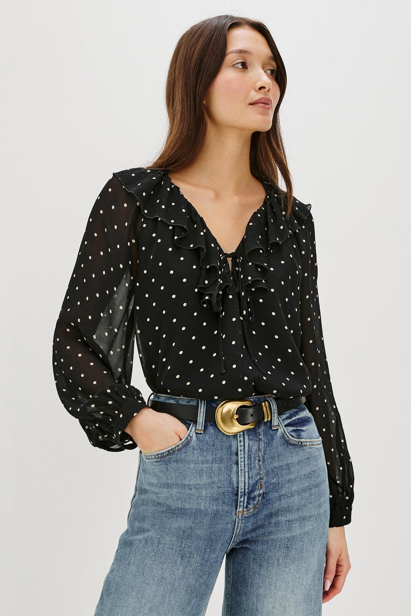 Honora Top Polka Dots