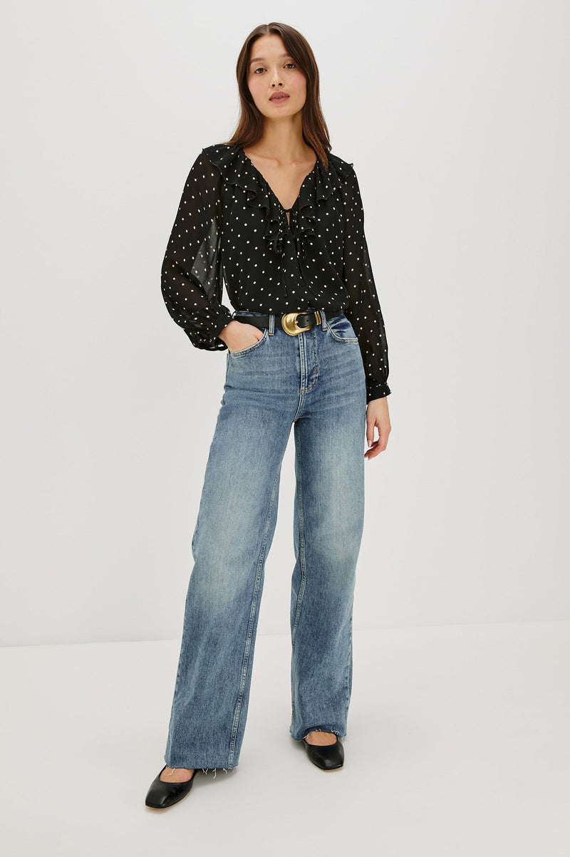 Honora Top Polka Dots