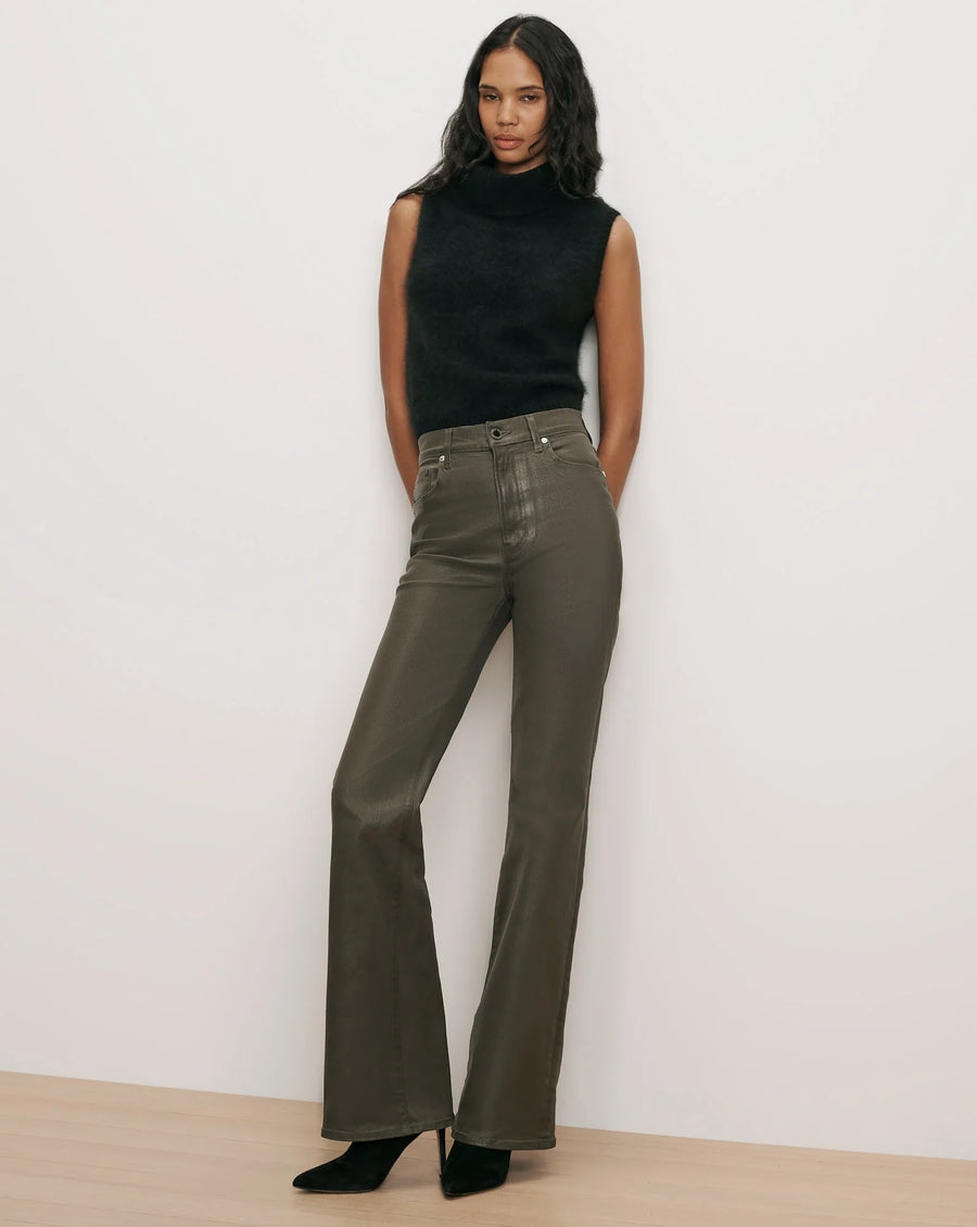 Crosbie Slim Wide-Leg Jean Loden