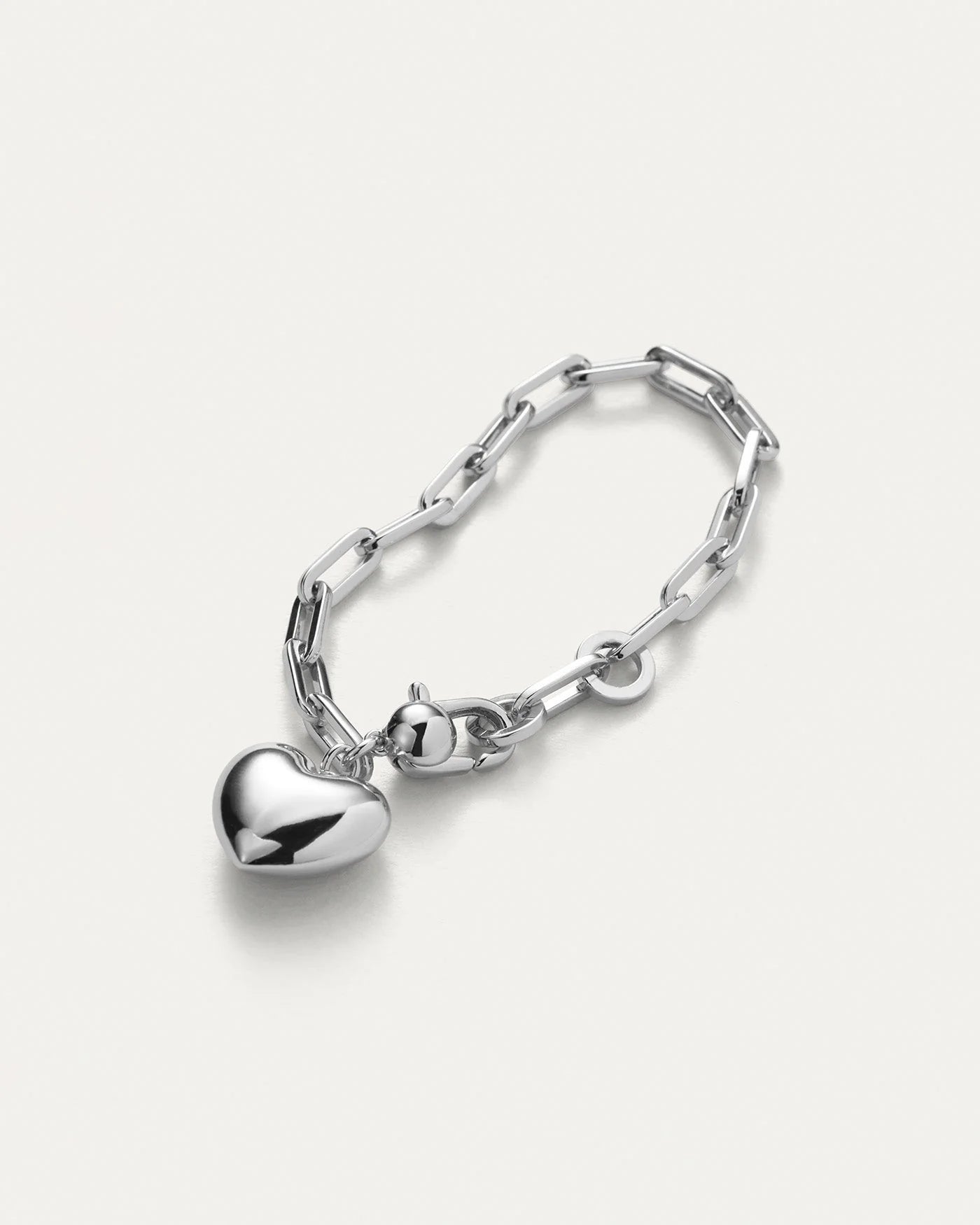 Puffy Heart Bracelet by Jenny Bird