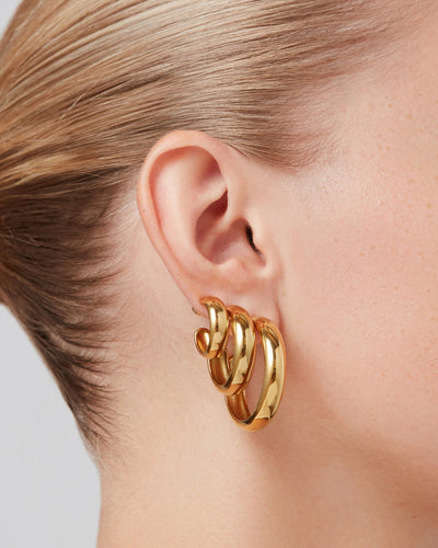 Staple Hoop Earring Large