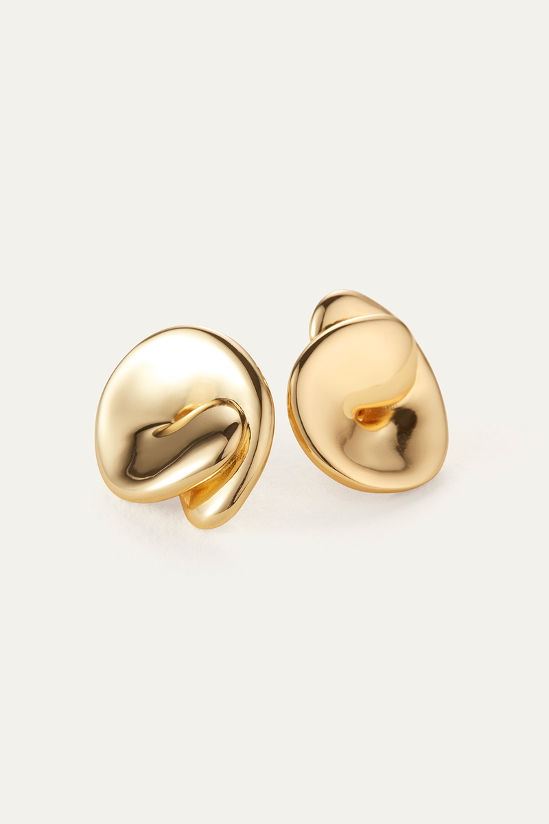 Rio Button Earrings