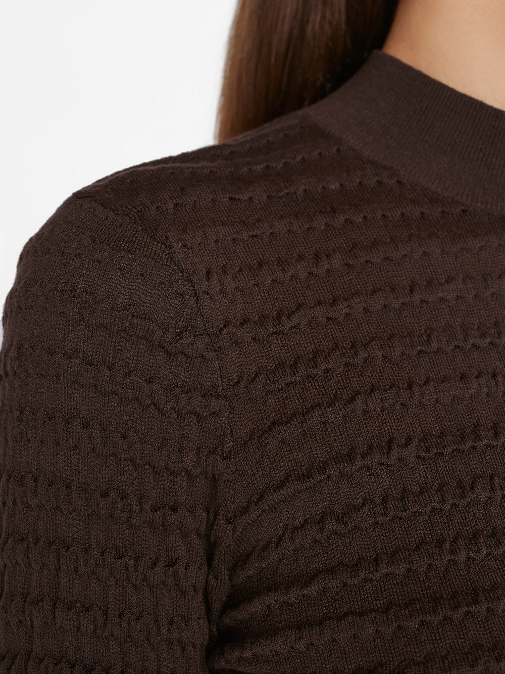 Smocked Mockneck Sweater by Frame