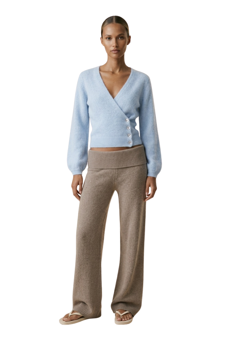 Mariya Wrap Cardigan Light Blue