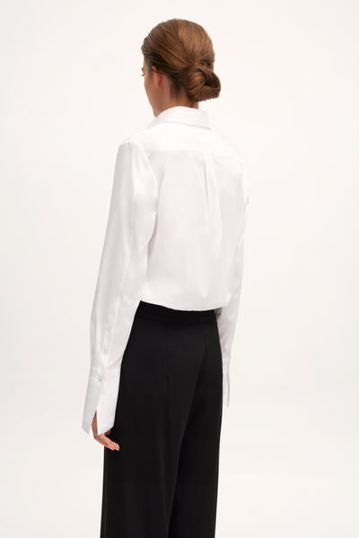 New Voyage French Cuff Blouse White