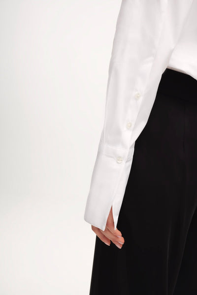 New Voyage French Cuff Blouse White